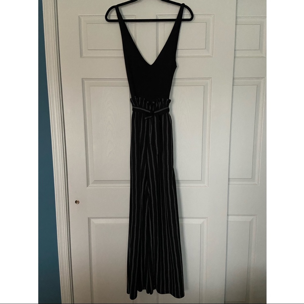 South Moon Under: Black Paperbag Jumpsuit [Size: Small]